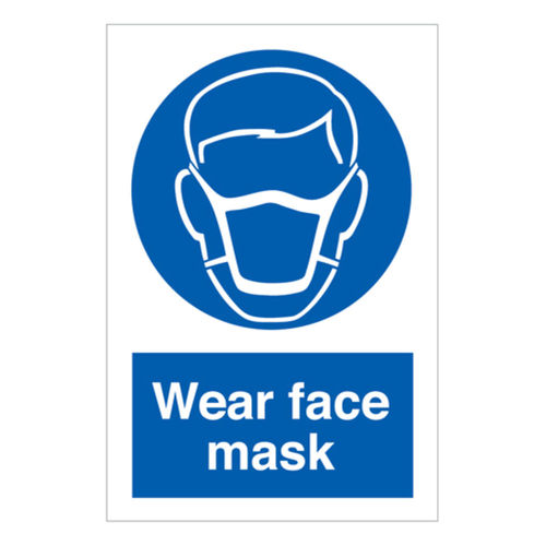 Wear Face Mask Sign (30064V)